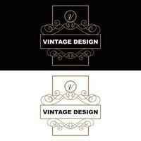 design vintage rétro, logo d'ornement vectoriel minimaliste luxueux, avec style mandala et batik, illustration de marque de produit, invitation, bannière, mode