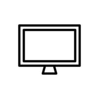 icône tv dans un style branché plat isolé sur fond gris. symbole de télévision pour la conception, le logo, l'application, l'interface utilisateur de votre site Web. illustration vectorielle, eps10. vecteur