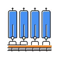 illustration vectorielle de l'icône de couleur du système de filtre à eau vecteur