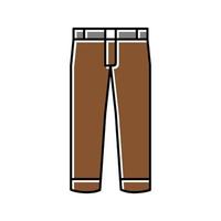 pantalon garçon vêtement couleur icône illustration vectorielle vecteur