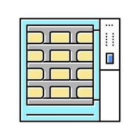 illustration vectorielle de l'icône de couleur de l'équipement de friture de fromage de cuisson vecteur