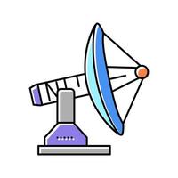 illustration vectorielle de l'icône de couleur de télécommunication de la station vecteur