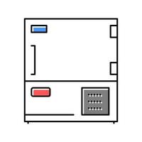 illustration isolée de vecteur d'icône de couleur d'équipement électronique chimique