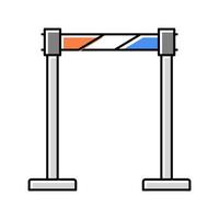 illustration vectorielle de l'icône de couleur du support de barrière de bande vecteur
