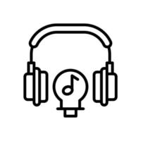 icône de musique créative pour votre site Web, mobile, présentation et conception de logo. vecteur