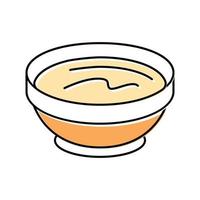 bol mayonnaise sauce alimentaire couleur icône illustration vectorielle vecteur