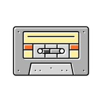 cassette audio gadget rétro couleur icône illustration vectorielle vecteur