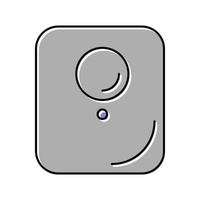 étiquette magnétique avec illustration vectorielle d'icône de couleur rfid vecteur