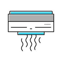 illustration vectorielle de l'icône de couleur de l'équipement de climatisation vecteur