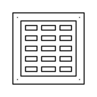 illustration vectorielle de l'icône de la ligne de fumée de ventilation vecteur