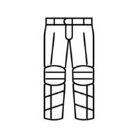 pantalon moto ligne icône illustration vectorielle vecteur