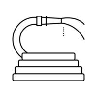 verser de l'icône de la ligne d'eau du tuyau illustration vectorielle vecteur