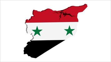 tremblement de terre en syrie, vecteur de la carte de la syrie, priez pour la syrie