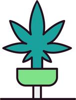 icône de vecteur de marijuana