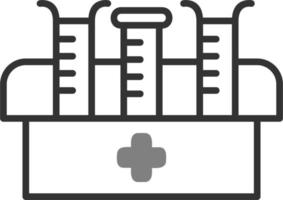 icône de vecteur de tube à essai