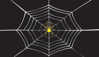 vecteur de toile d'araignée sur fond noir