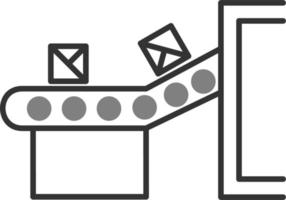 icône de vecteur de bande transporteuse