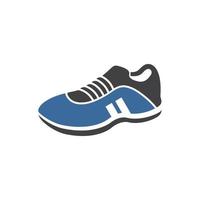 chaussures de sport logo icône illustration vectorielle conception vecteur