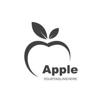 conception d'illustration vectorielle icône logo pomme vecteur