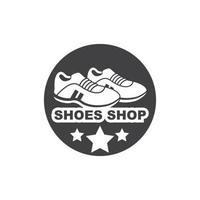 chaussures de sport logo icône illustration vectorielle conception vecteur