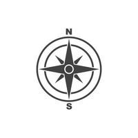 boussole logo modèle vecteur icône illustration