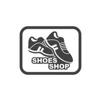 chaussures de sport logo icône illustration vectorielle conception vecteur
