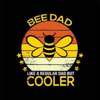 conception de t-shirt abeille vecteur