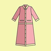 illustration de une musulman femme robe dans pastel couleurs vecteur