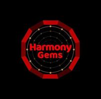 harmonie d'impression gemmes logo. monogramme harmonie gemmes. vecteur