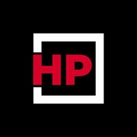 hp entreprise Nom initiale des lettres monogramme. vecteur