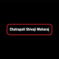 chatrapati shivaji maharaj écrit dans rouge contour. shivaji maharaj texte. vecteur