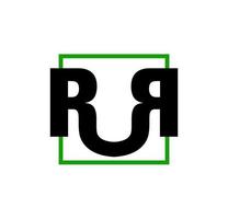 rur entreprise Nom initiale des lettres monogramme. rur des lettres icône. vecteur