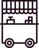 icône de vecteur de décrochage alimentaire