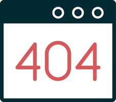 navigateur Erreur 404 vecteur icône