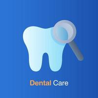 concept de soins dentaires. bonne hygiène dentaire, prévention, contrôle et traitement dentaire. vecteur
