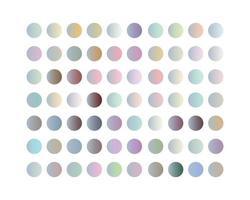 collection de cercles de pack de couleurs dégradé linéaire pastel pour les applications, l'interface utilisateur, l'ux, la conception Web, la bannière, etc. pack de dégradé pastel vecteur