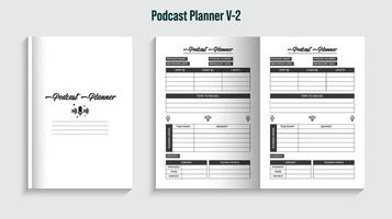 planificateur de podcast modifiable 2023 téléchargement pro vecteur