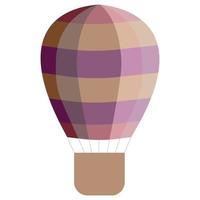 ballon de voyage coloré et lumineux. illustration vectorielle. vecteur