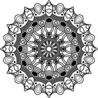 le motif de mandala dessiné convient à d'autres livres de collection de design comme ornements vecteur