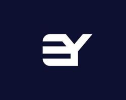 modèle de vecteur de conception de logo ey ye