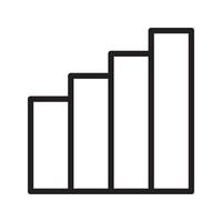 icône d'entreprise de statistiques de croissance vecteur