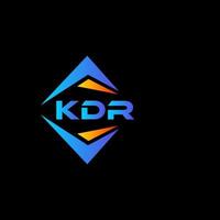 kdr abstrait La technologie logo conception sur noir Contexte. kdr Créatif initiales lettre logo concept. vecteur