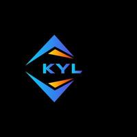 kyle abstrait La technologie logo conception sur noir Contexte. kyle Créatif initiales lettre logo concept. vecteur