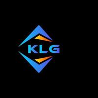 klg abstrait La technologie logo conception sur noir Contexte. klg Créatif initiales lettre logo concept. vecteur