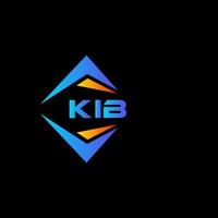 kib abstrait La technologie logo conception sur noir Contexte. kib Créatif initiales lettre logo concept. vecteur