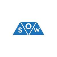 osw abstrait initiale logo conception sur blanc Contexte. osw Créatif initiales lettre logo concept. vecteur