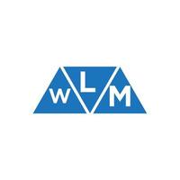 lwm abstrait initiale logo conception sur blanc Contexte. lwm Créatif initiales lettre logo concept. vecteur