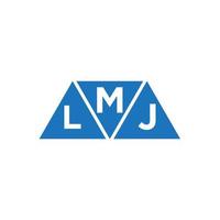 mlj abstrait initiale logo conception sur blanc Contexte. mlj Créatif initiales lettre logo concept. vecteur