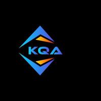 kqa abstrait La technologie logo conception sur noir Contexte. kqa Créatif initiales lettre logo concept. vecteur