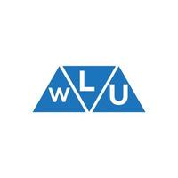 lwu abstrait initiale logo conception sur blanc Contexte. lwu Créatif initiales lettre logo concept. vecteur